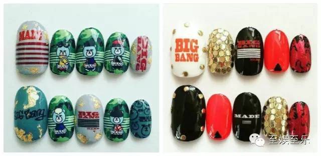 男团同款美甲,韩国男团同款美甲图片