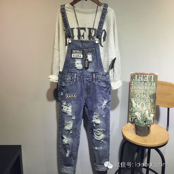 背呀么背带裤~~买了么？