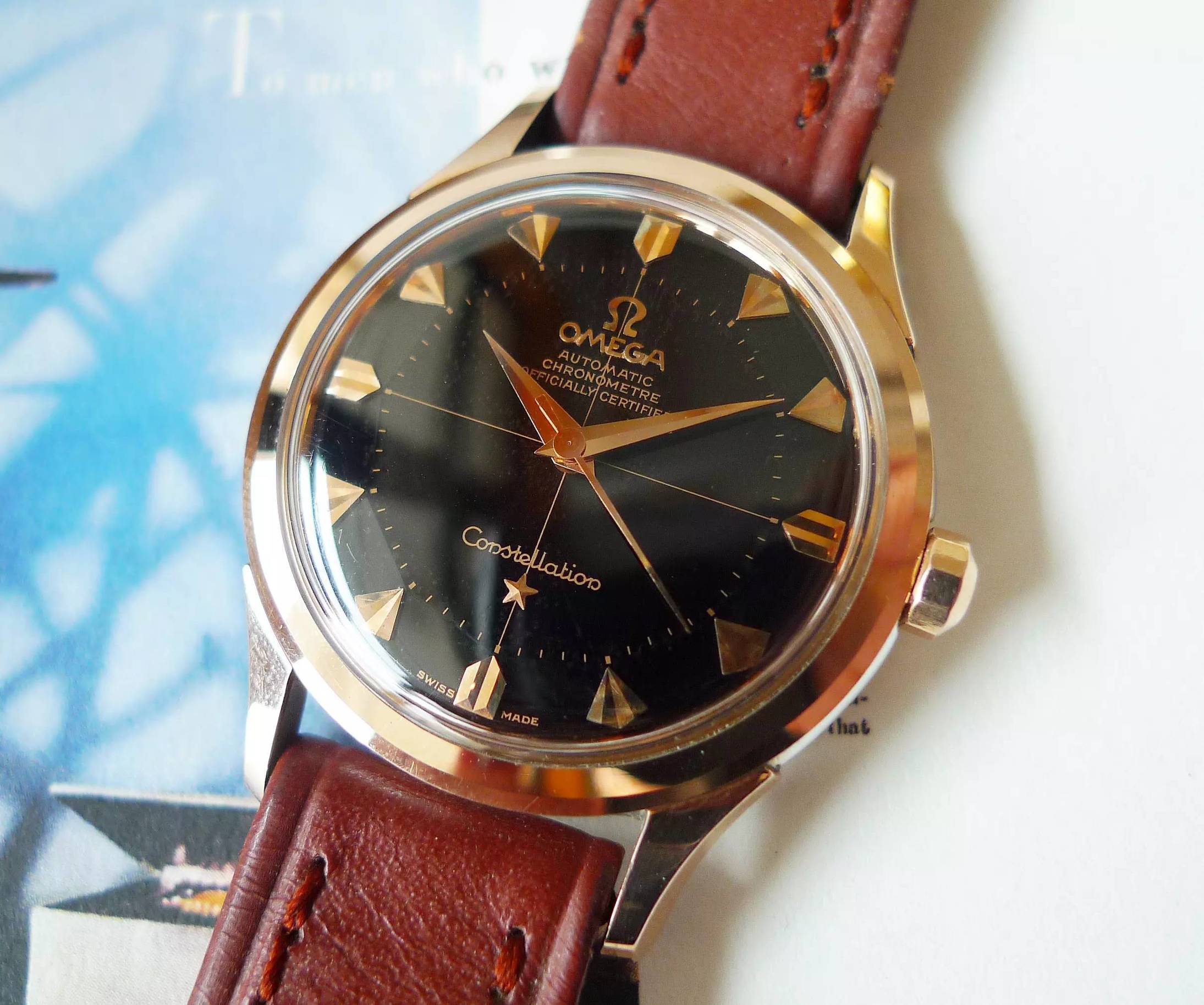 欧米茄星座双鹰2003款黑面,欧米茄古董表鉴别