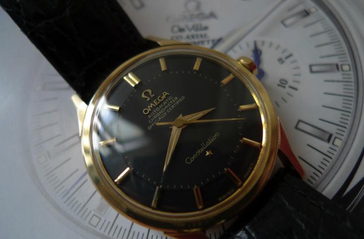 欧米茄星座双鹰2003款黑面,欧米茄古董表鉴别