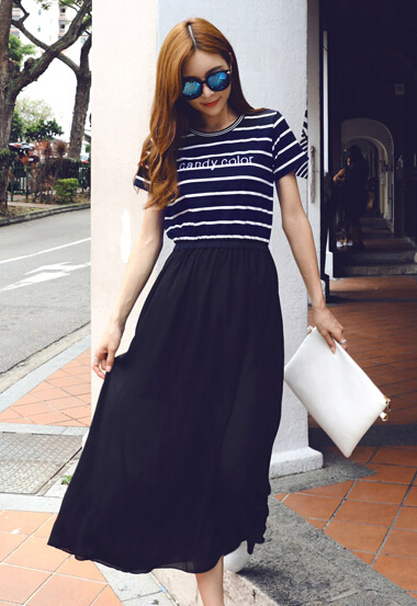 雪纺连衣裙气质高级感轻奢夏天,雪纺连衣裙时尚减龄穿上超迷人