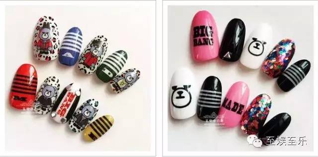 男团同款美甲,韩国男团同款美甲图片