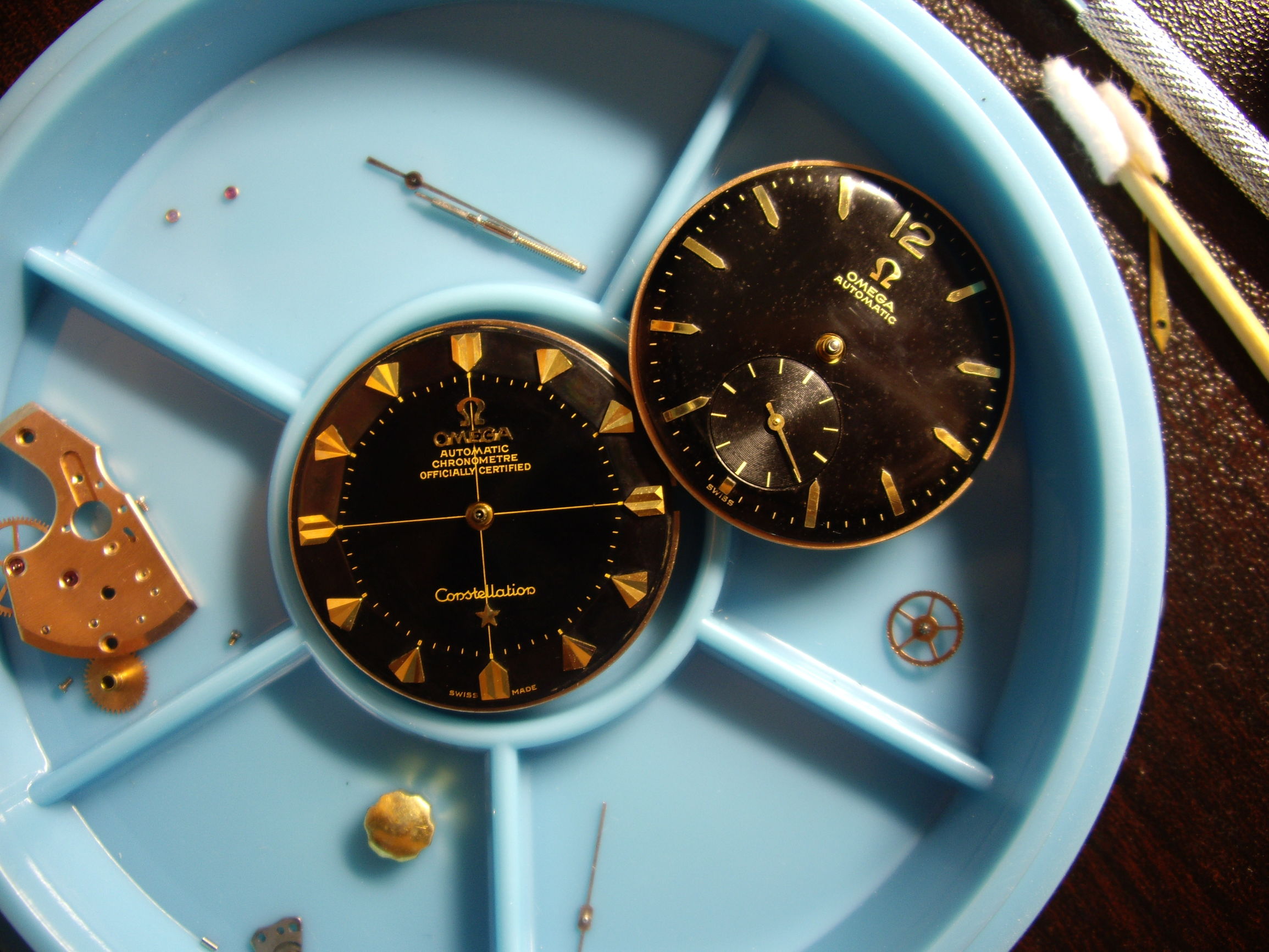 欧米茄星座双鹰2003款黑面,欧米茄古董表鉴别