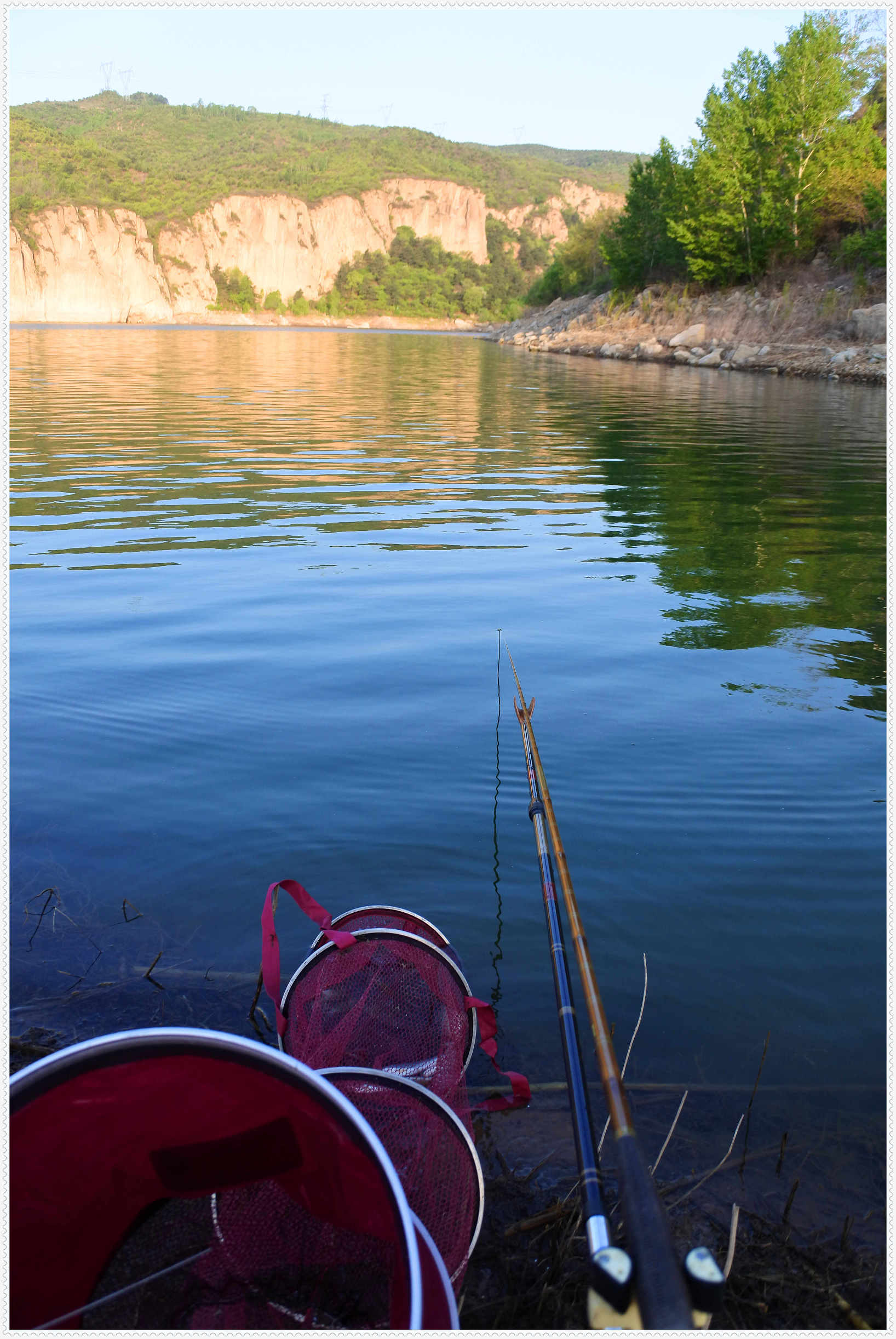 畅享春色京北水库激战黄金野鲤