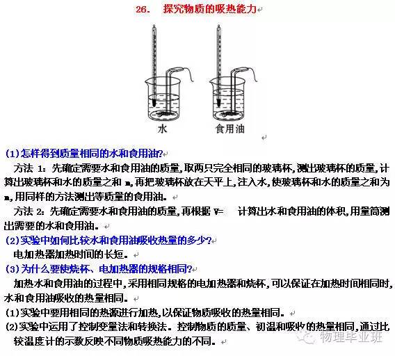 (全精!)中考物理冲刺——实验题“注意事项”总结归纳!