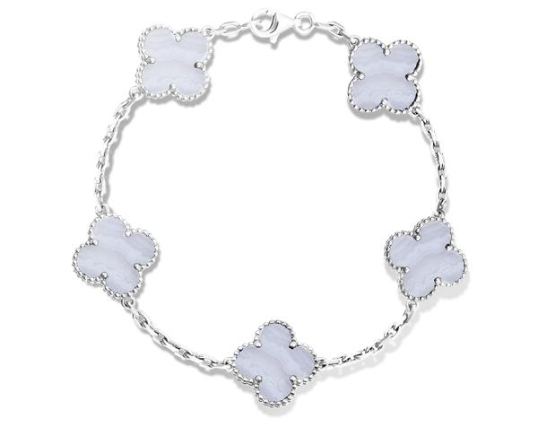 VCA梵克雅宝四叶草古典系列5花手链