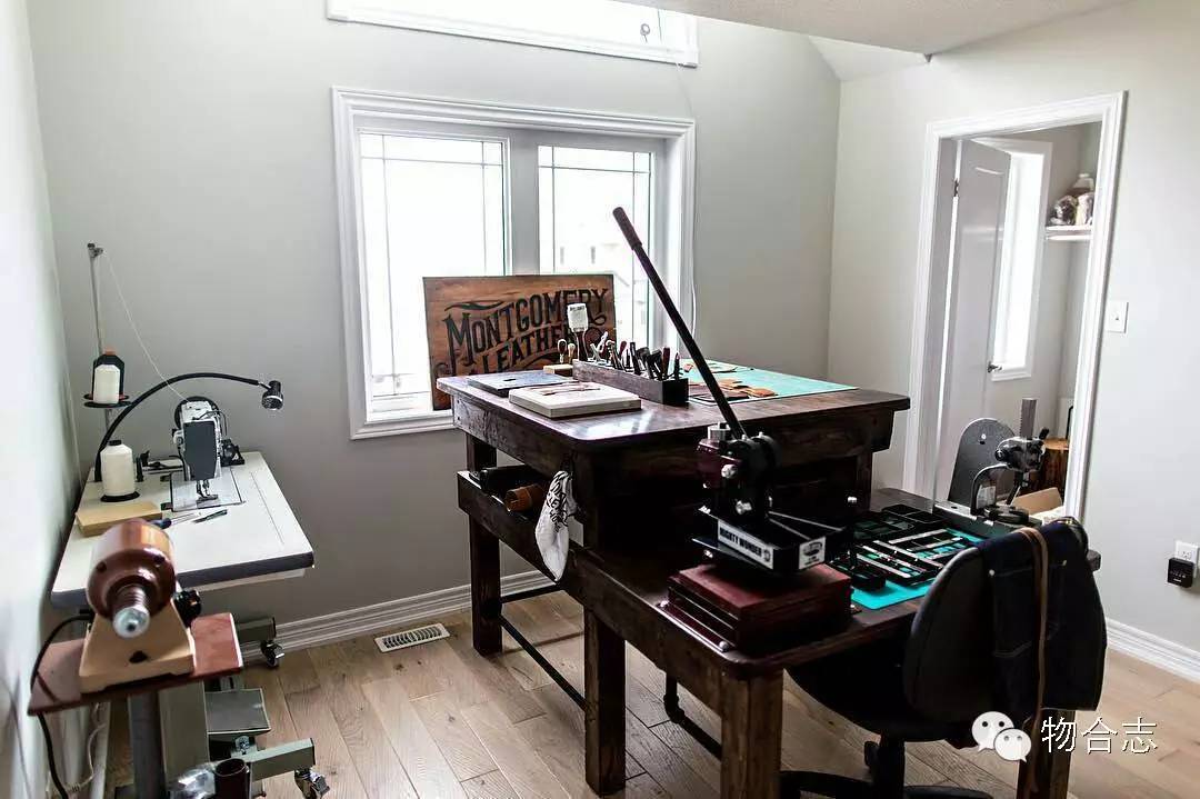 做皮具的工作台,复古皮具工作室