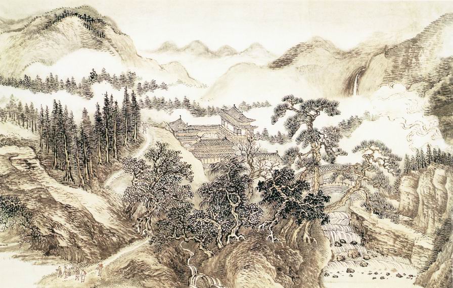 清代山水画图片大全曝光,清代山水画真迹图片