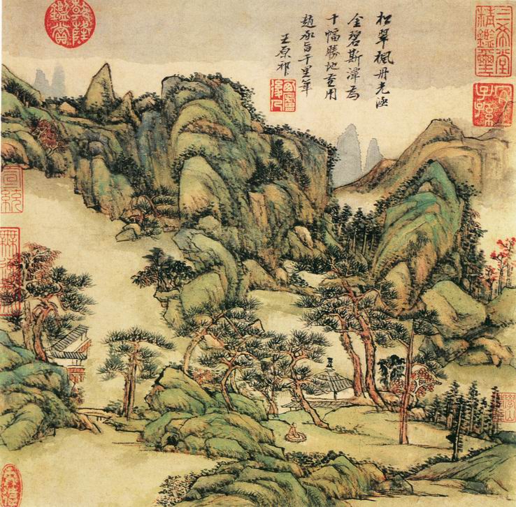 清代山水画图片大全曝光,清代山水画真迹图片