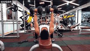 上斜哑铃卧推肌肉变化动态图,哑铃卧推的正确方法和姿势