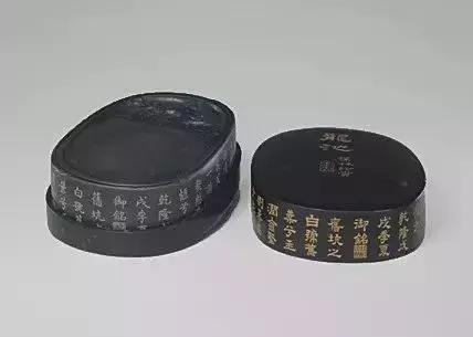 故宫博物院藏乾隆御用朱批砚,故宫博物院藏乾隆御用朱批紫砂砚