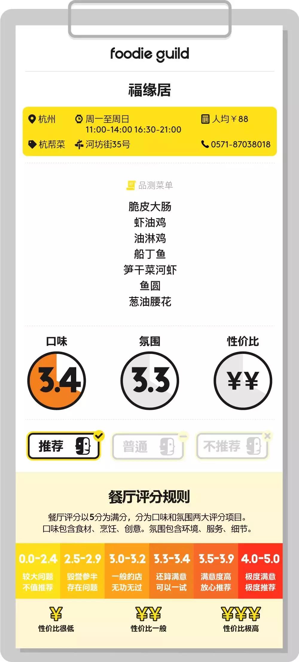 杭帮菜馆必去排名前十名,福源居杭帮菜