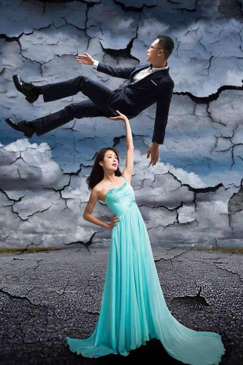 贾永婕拍婚纱照,贾永婕晒照