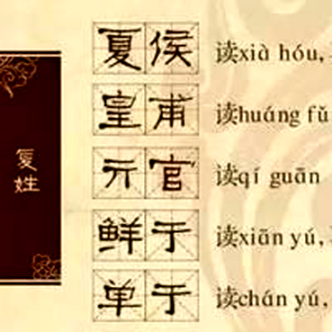 同一汉字不同读音的所有姓氏,你知道有哪些姓氏的读音容易弄错