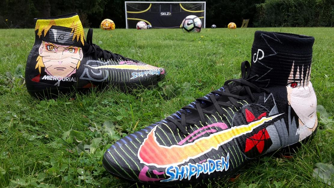 有创意的足球绘画,涂鸦球鞋足球