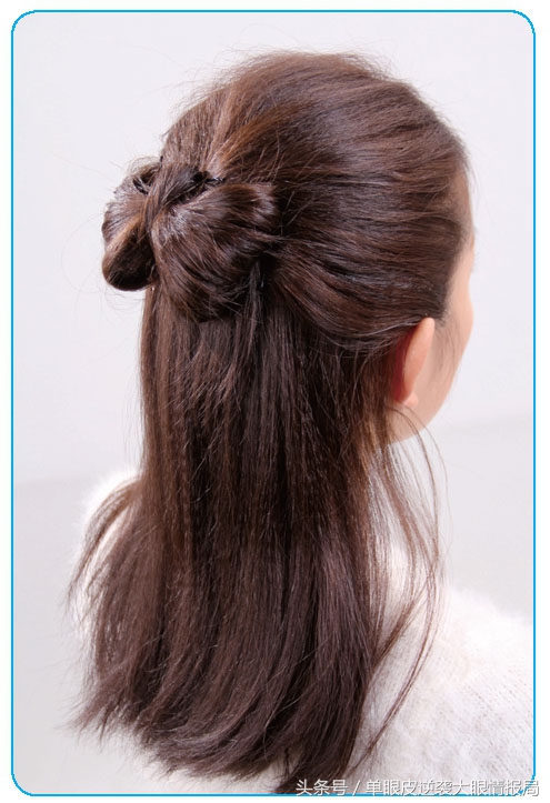 7-12岁儿童公主头编发不要蝴蝶结,适合戴大蝴蝶结的编发无刘海