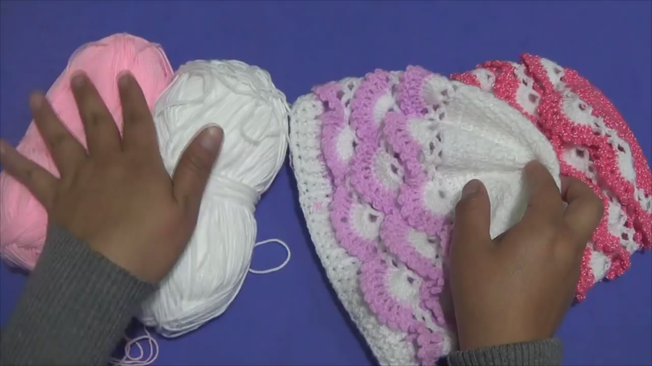 钩织DIY，教你如何利用毛线针织编织一顶可爱的帽子，简单易学