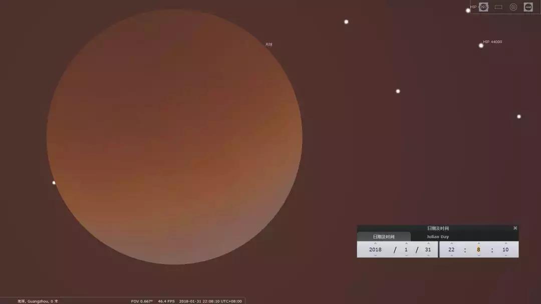 这才是超级蓝血月全食的全过程,全景记录超级蓝血月全食视频