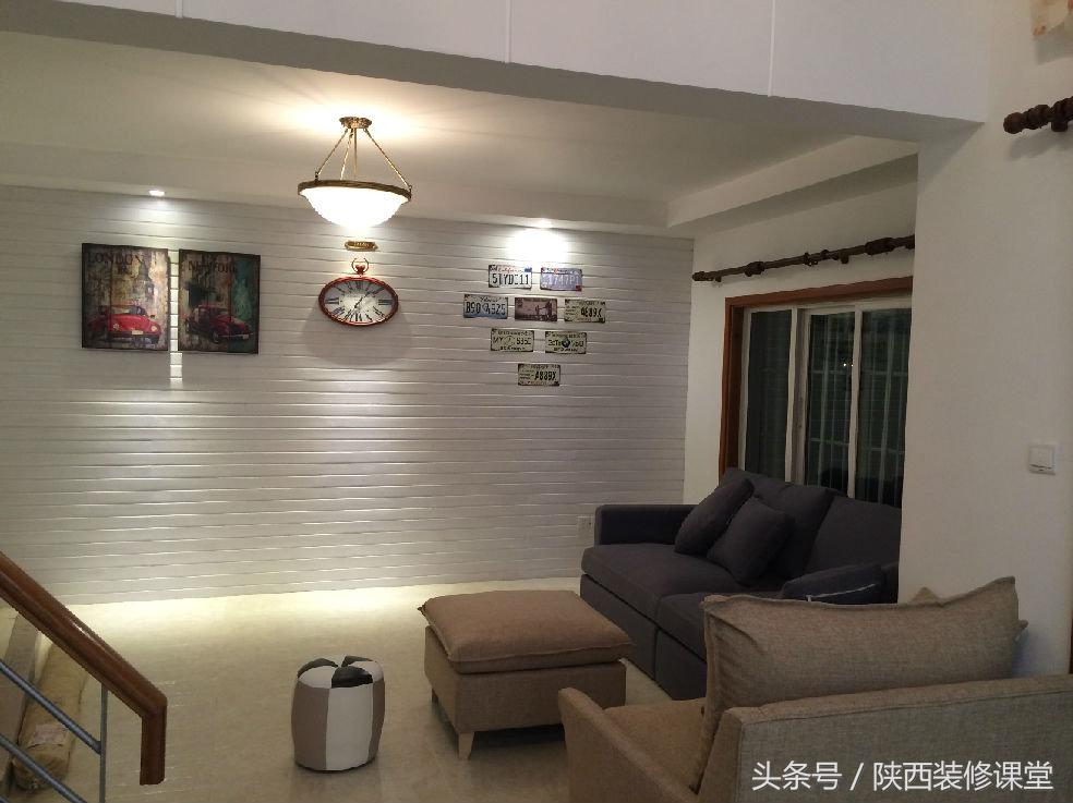 153平的复式美式风格,套内72平米法式田园小三房装修