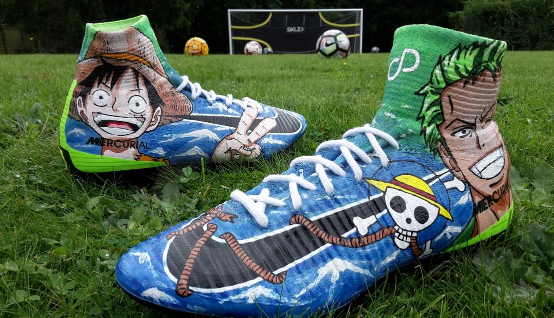 有创意的足球绘画,涂鸦球鞋足球