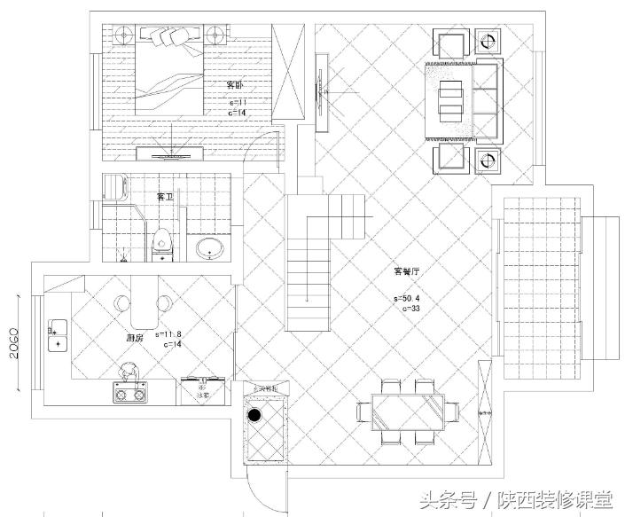 153平的复式美式风格,套内72平米法式田园小三房装修