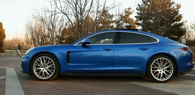 23款panamera4s行政加长版街拍,试驾保时捷panamera4行政加长版