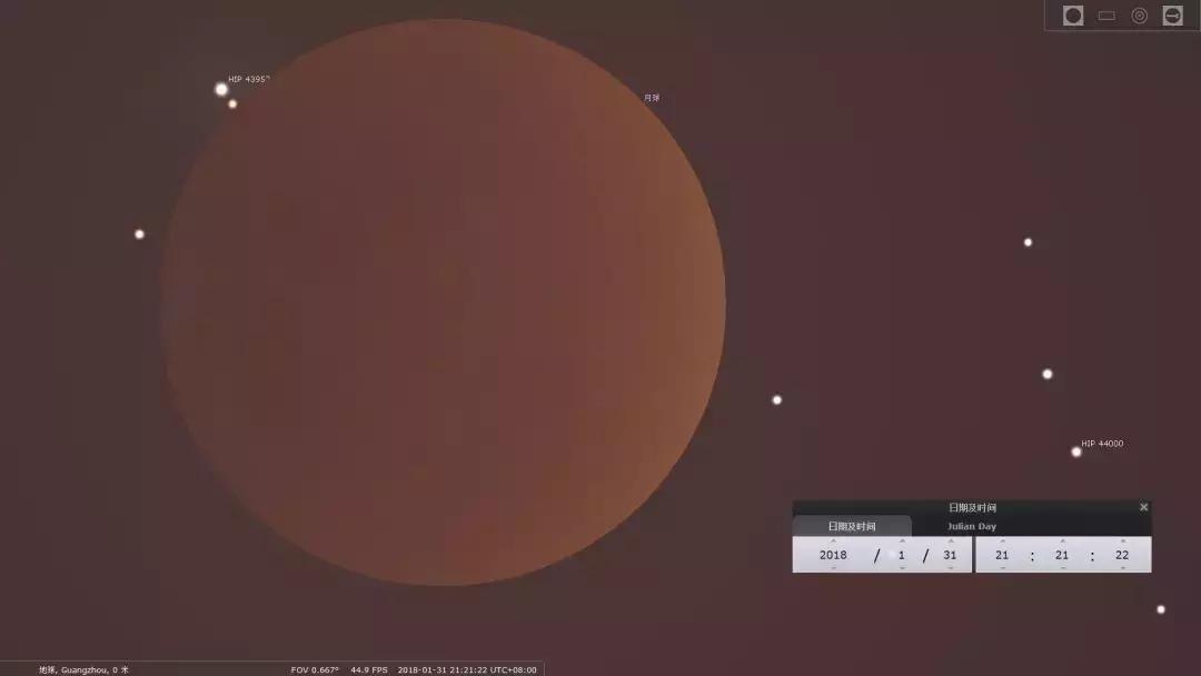 这才是超级蓝血月全食的全过程,全景记录超级蓝血月全食视频