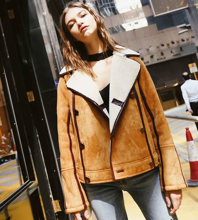 时髦利落风复古皮衣,有质感的爆款皮衣年轻人穿