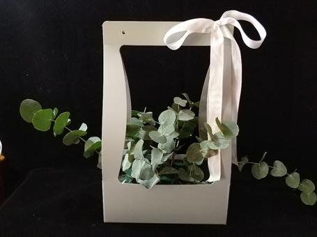 长方形插花篮教程新手入门,初学手提花篮的视频教程