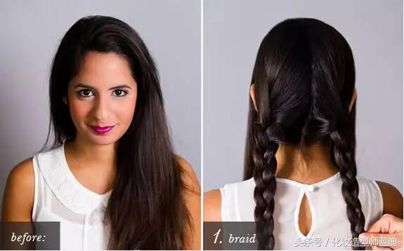 编发发型简单又好看编发手法,日常编发简单好看的编发教程