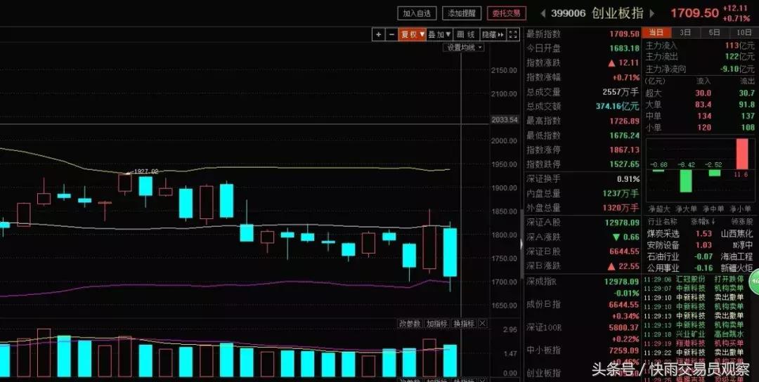a股放量大涨创业板引领反弹,创业板低位牛股一览表