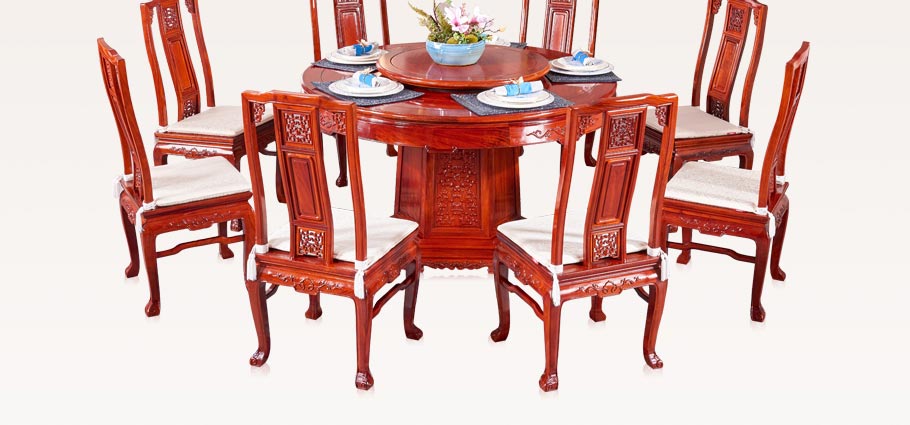 红木家具餐桌怎么搭配,二手红木家具餐桌椅子