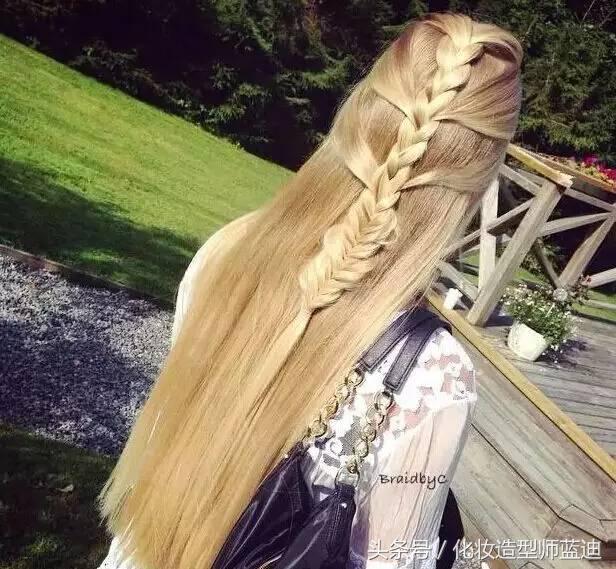 觉得直发好看,直发适合的编发