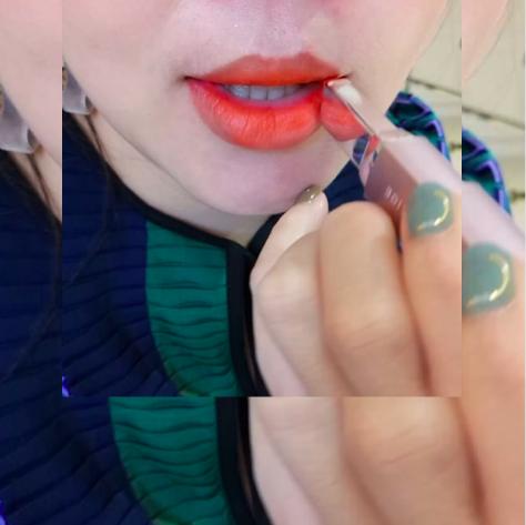 肉粉色唇泥盖唇色,肉粉色唇色