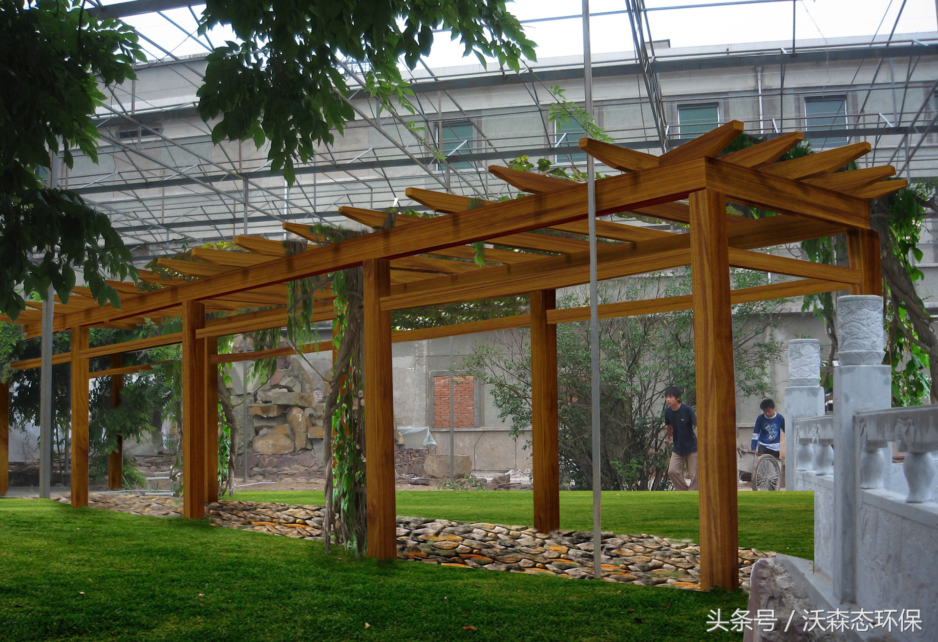 户外阳台铝合金花架,室外多层铝合金花架大全