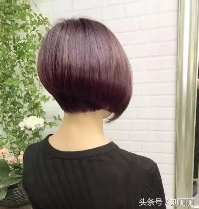 沙宣短发立体内扣发型图片,剪沙宣短发内扣教程