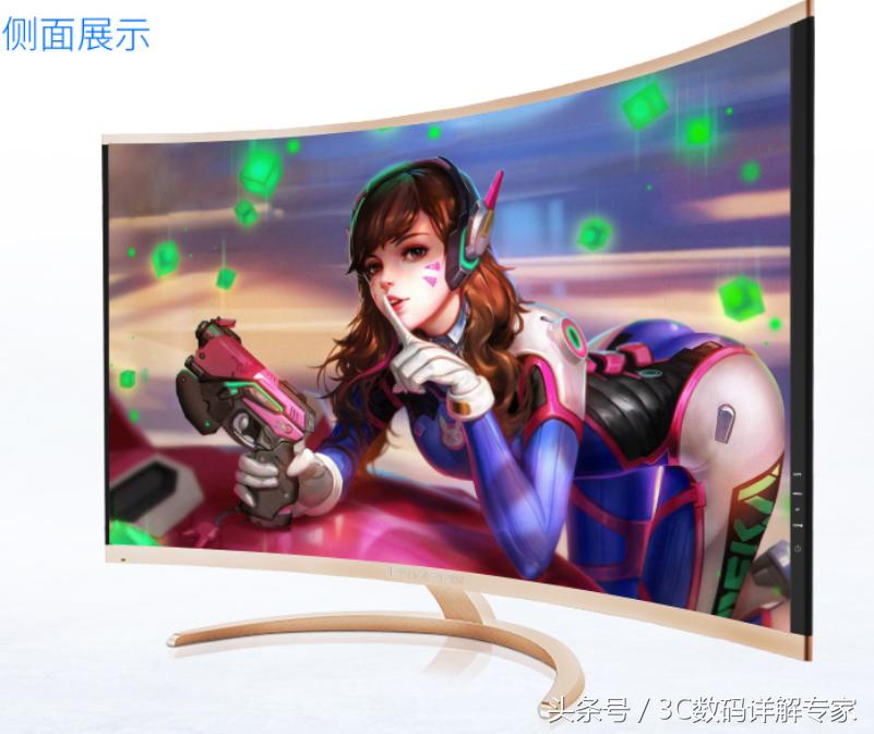 易美逊冠捷38.5寸曲面165hz显示器,显示器冠捷易美逊24寸144hz