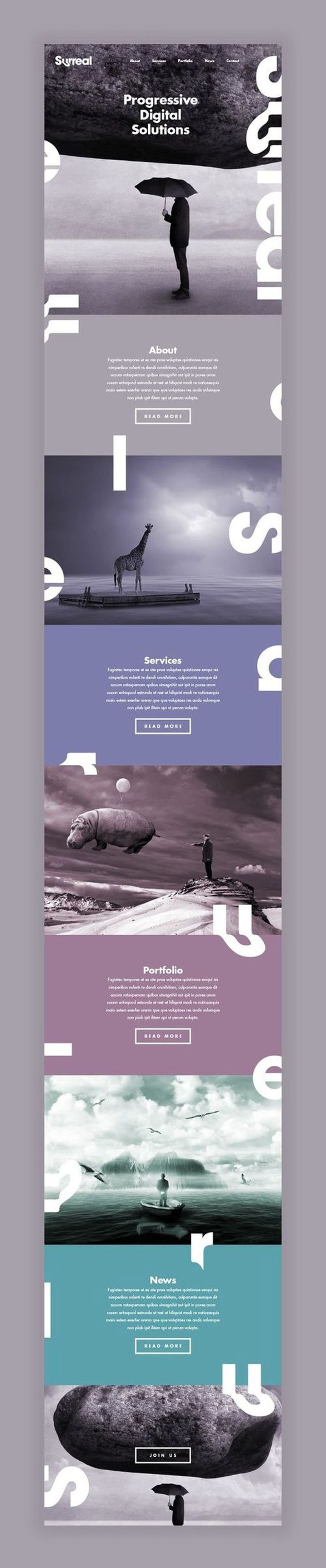 网页版式设计风格,网页常用版式设计