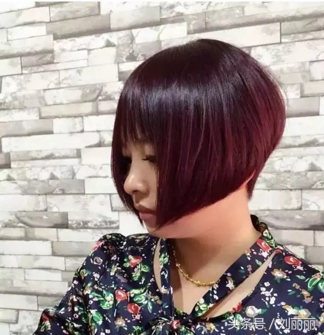 沙宣短发立体内扣发型图片,剪沙宣短发内扣教程