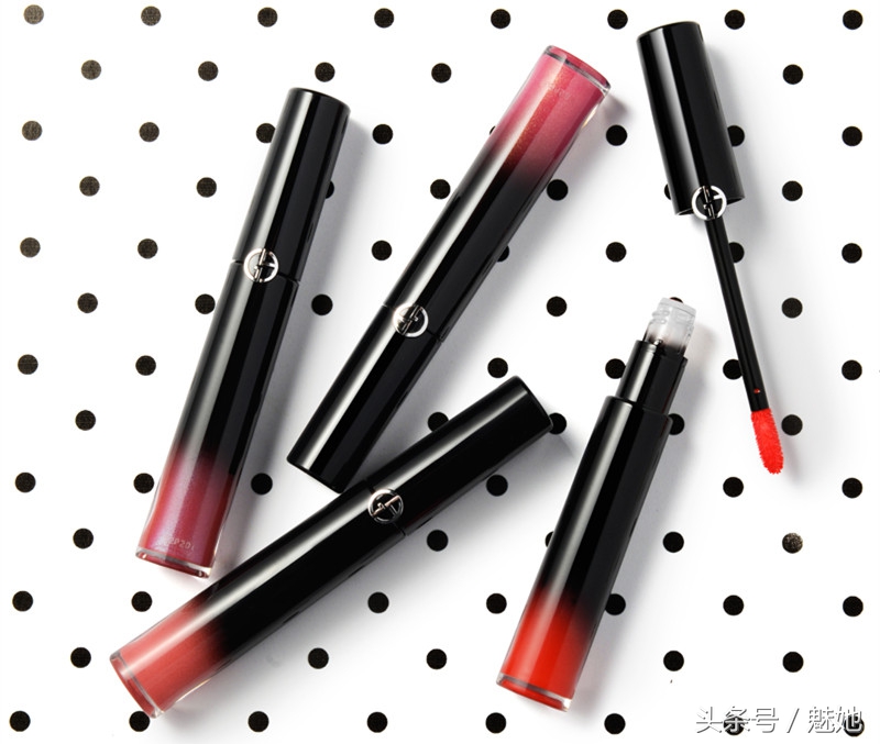 阿玛尼热门唇釉色号推荐,ysl小金条1966和阿玛尼405口红