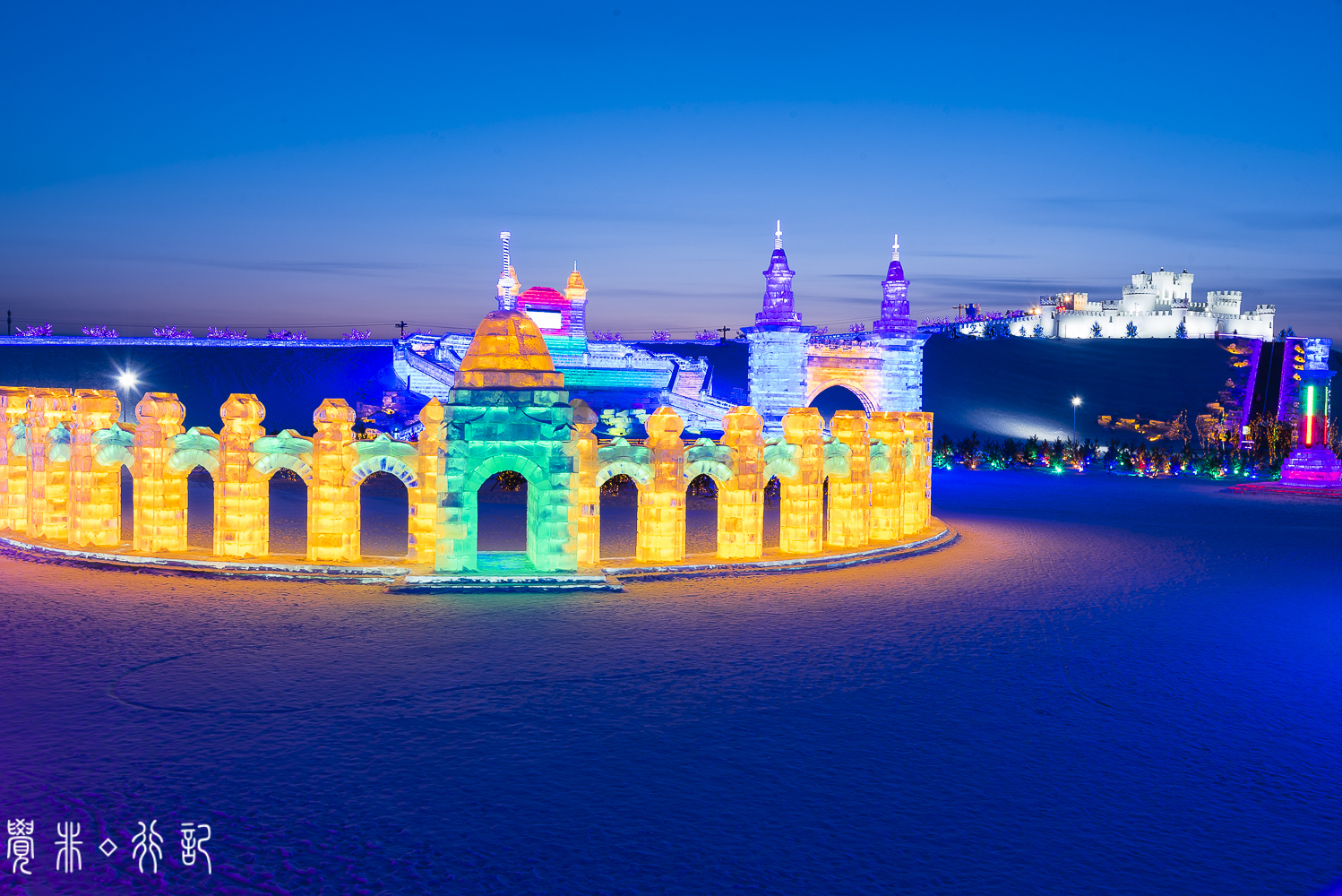 呼兰河口冰雪乐园,呼兰河口湿地公园冰雪世界