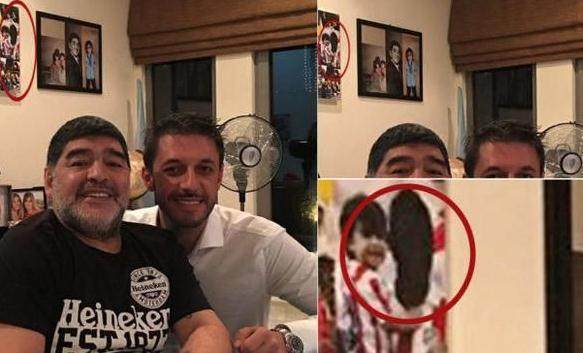 马拉多纳阿圭罗梅西同框,马拉多纳的女婿阿圭罗