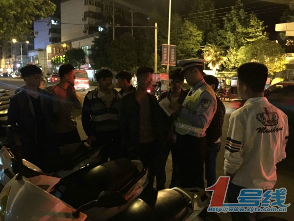 新县“野摩”上演“速度与激情”深夜被查