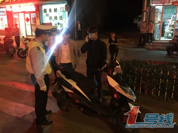 新县“野摩”上演“速度与激情”深夜被查