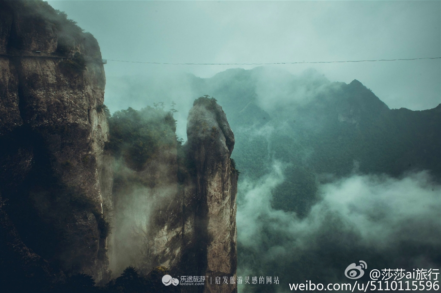 人间仙境神仙居,雨中仙境美景