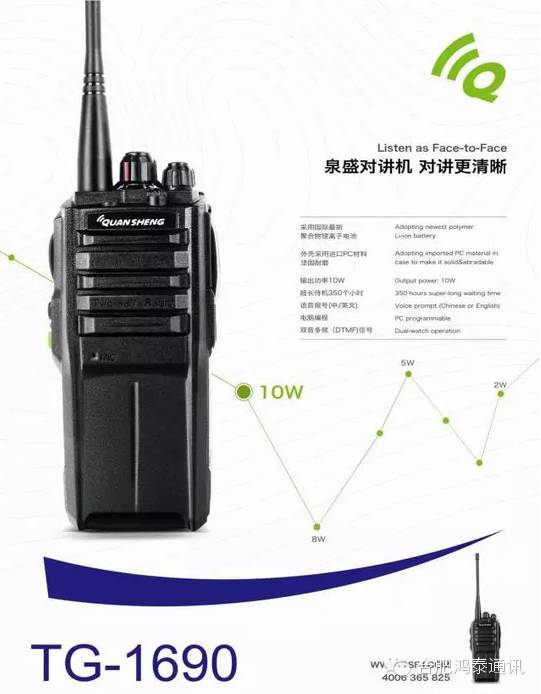 泉盛对讲机最大功率是多少,泉盛uv-k6对讲机