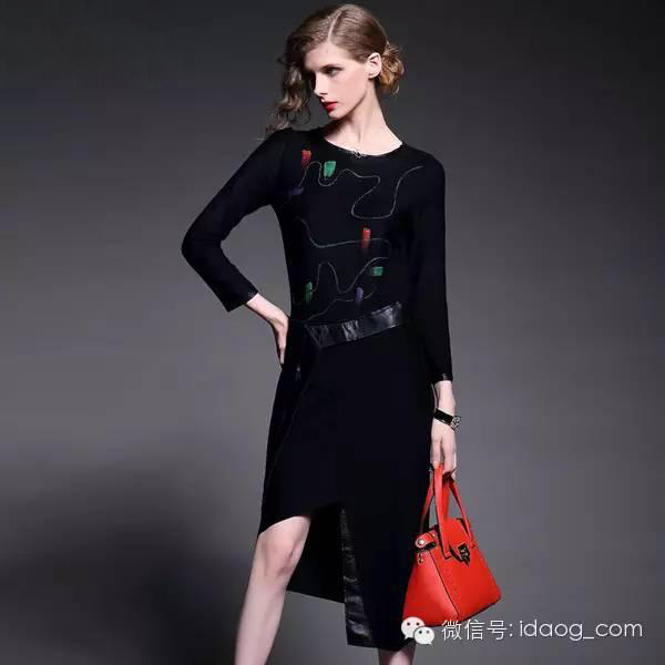 单穿内搭连衣裙,打底毛衣连衣裙修身显瘦气质高雅