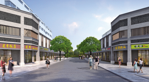 海盐最美网红路,海盐塘路图片