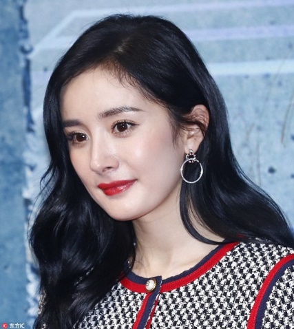 杨幂面部高清大图,杨幂高光修容