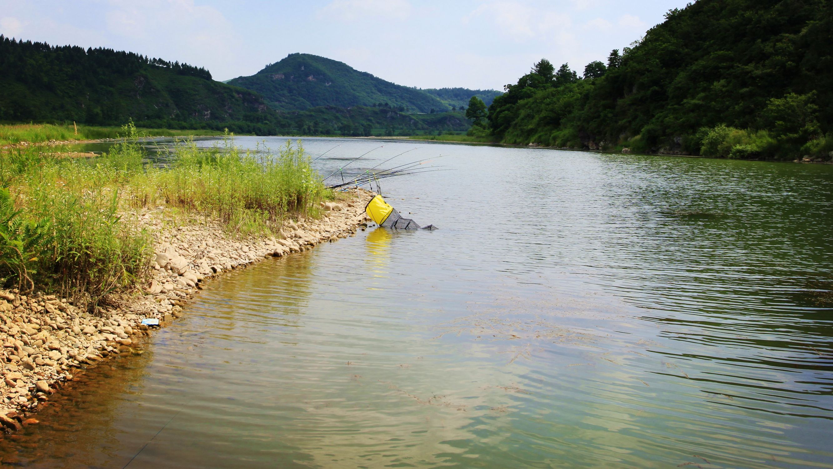 野钓意境图,意境泛舟钓鱼图
